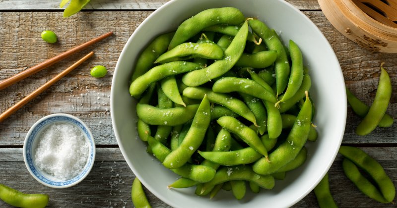 ถั่วแระญี่ปุ่นลวกเกลือ (Edamame)