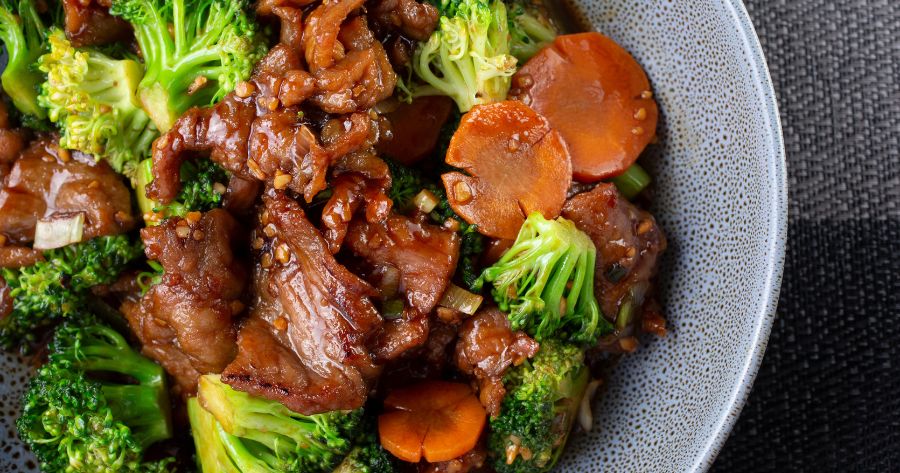 อาหารจีนอร่อย เมนู Beef with Broccoli (เนื้อผัดบร็อคโคลี่)