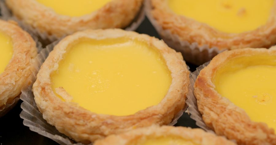 อาหารจีนอร่อย เมนู Hong Kong-Style Egg Tarts (ทาร์ตไข่สไตล์ฮ่องกง)