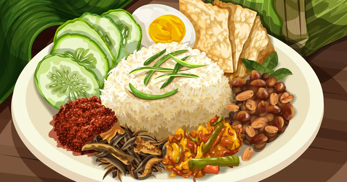 นาซิเลอมัก (Nasi Lemak) คืออะไร? อร่อยล้ำ อาหารประจำชาติมาเลเซีย
