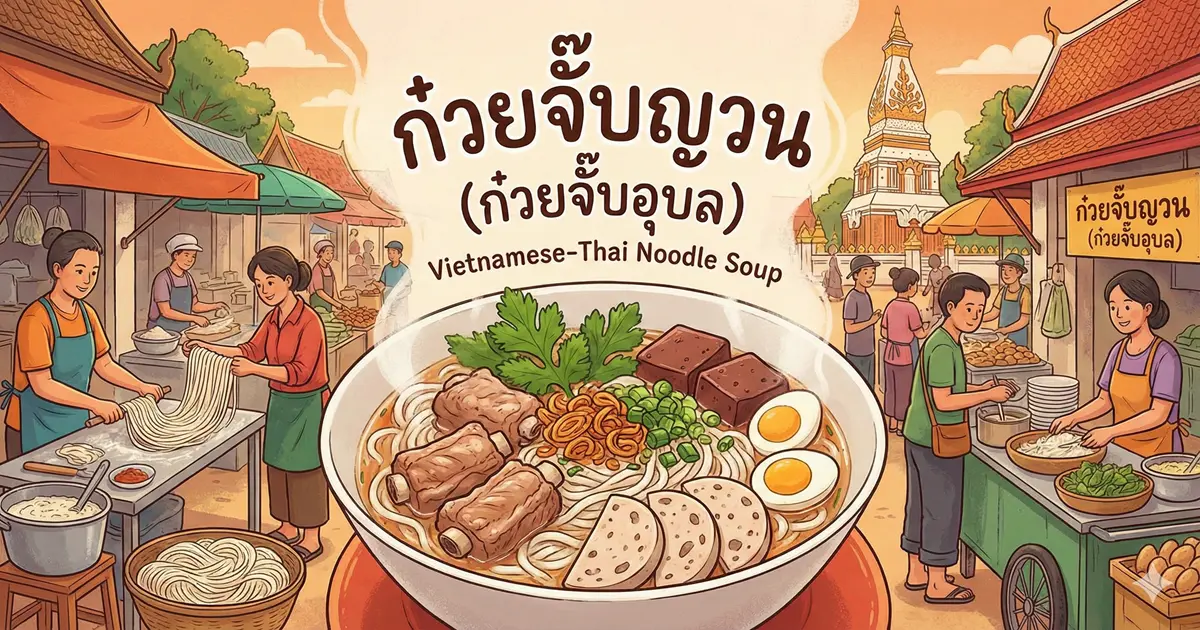 ก๋วยจั๊บญวน (ก๋วยจั๊บอุบล) คืออะไร? รสชาติที่หลงรักจากแดนอีสาน