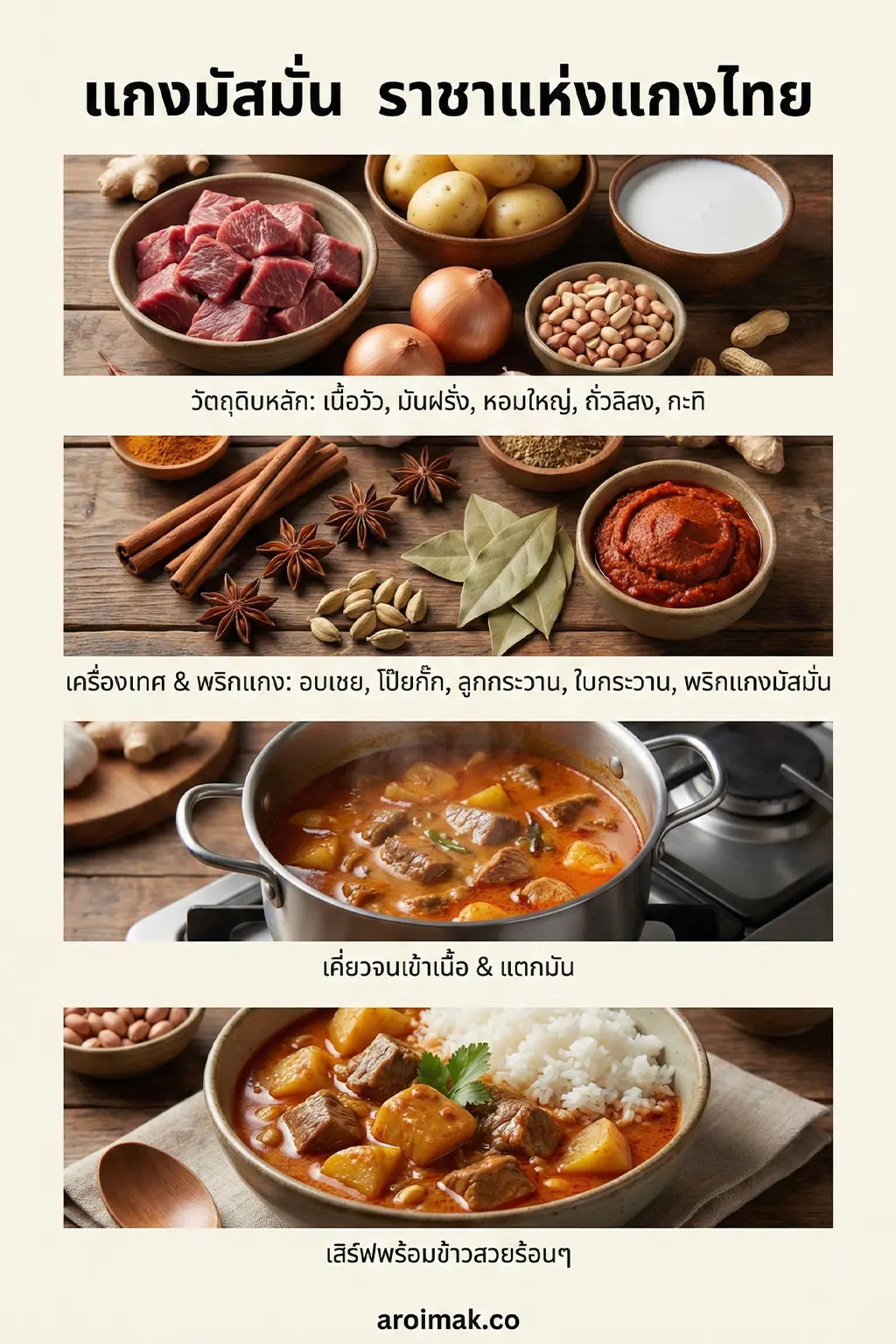 แกงมัสมั่น คือเมนูอะไร