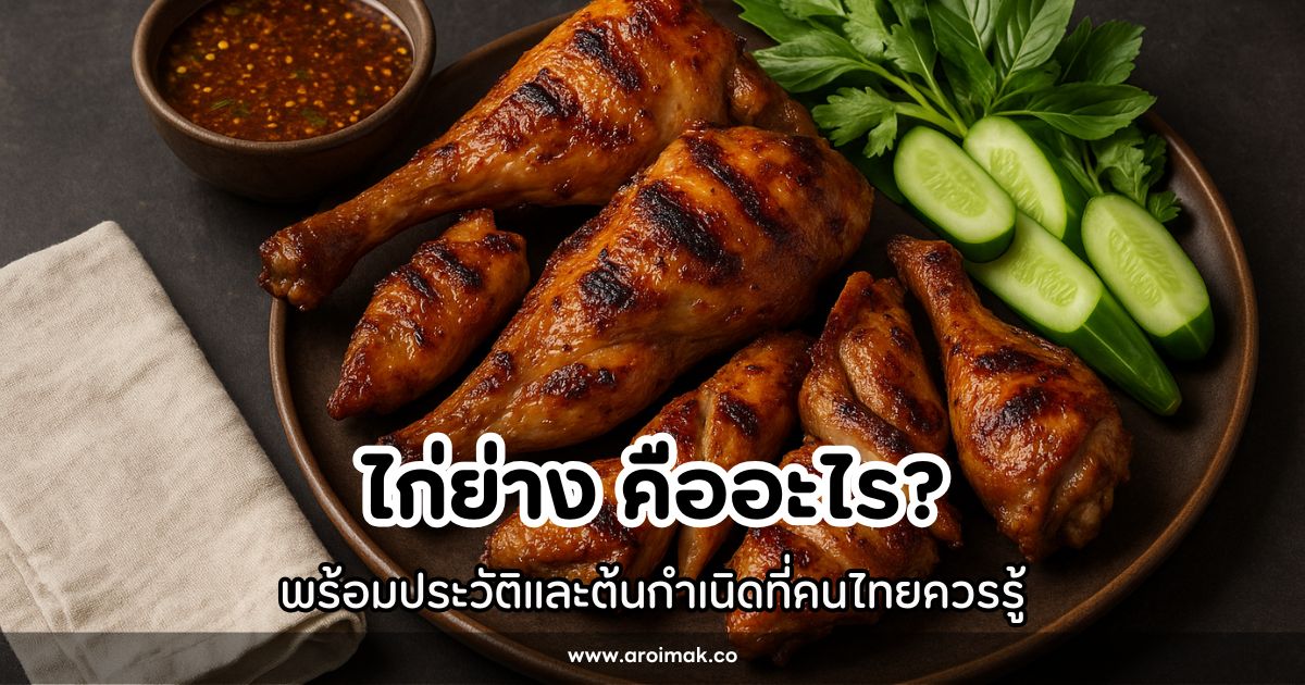 ไก่ย่าง คืออะไร พร้อมประวัติและต้นกำเนิดที่คนไทยควรรู้ #5 ไก่ย่าง คืออะไร พร้อมประวัติและต้นกำเนิดที่คนไทยควรรู้