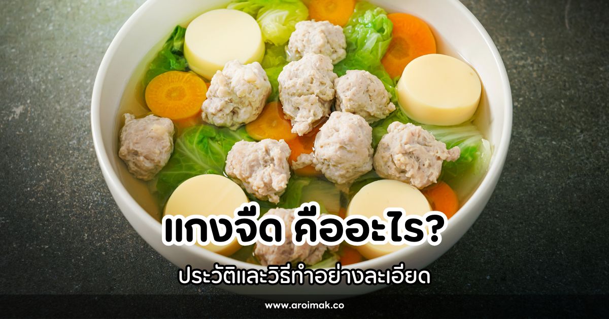 แกงจืด คืออะไร ประวัติและวิธีทำอย่างละเอียด