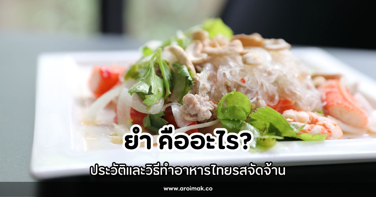 ยำ คืออะไร? ประวัติและวิธีทำอาหารไทยรสจัดจ้าน