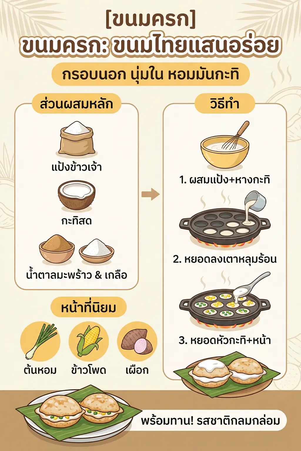 ขนมครก คืออะไร #2 ขนมครก คืออะไร