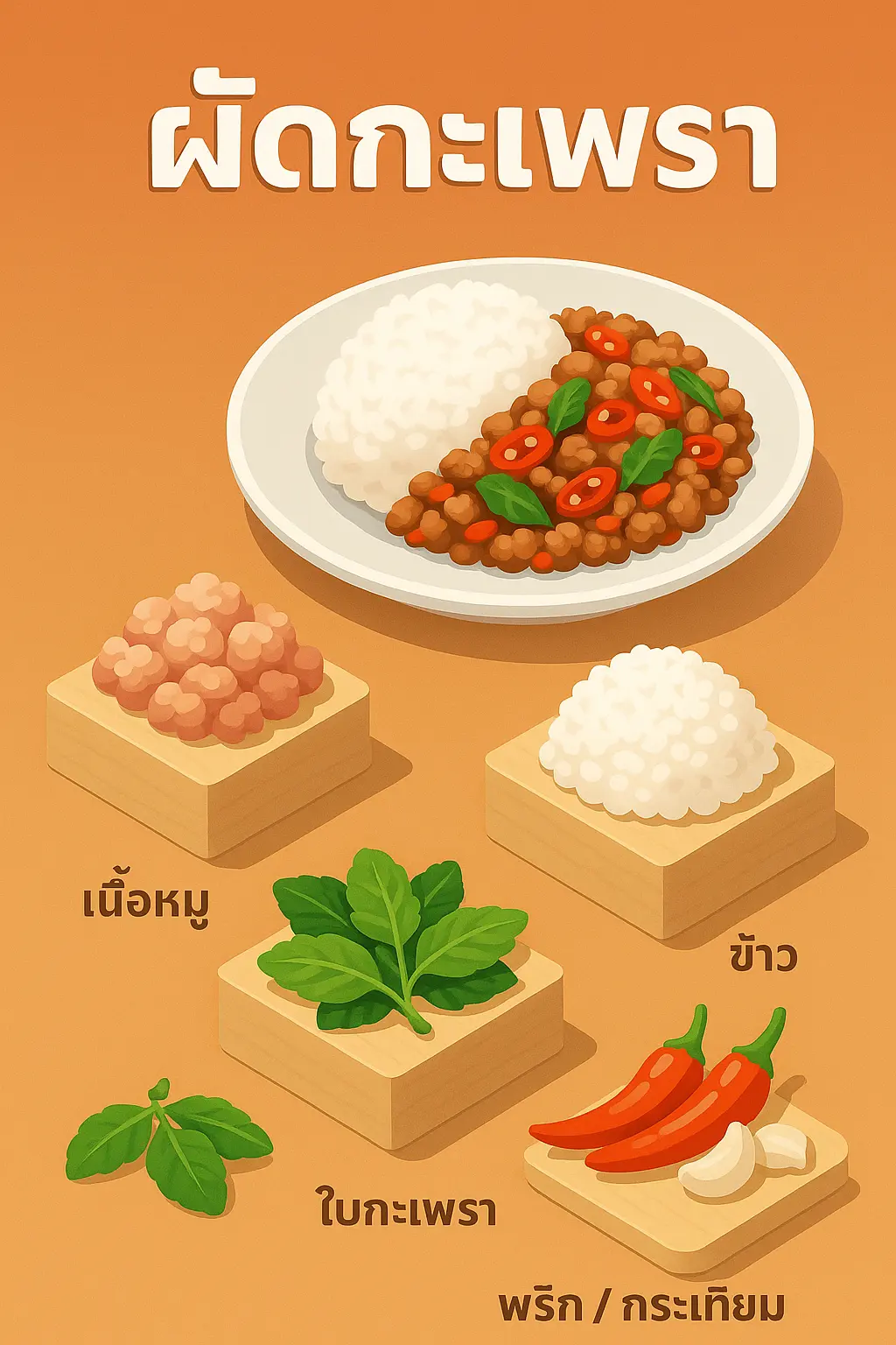 ผัดกะเพรา คืออะไร? #2 ผัดกะเพรา คืออะไร?