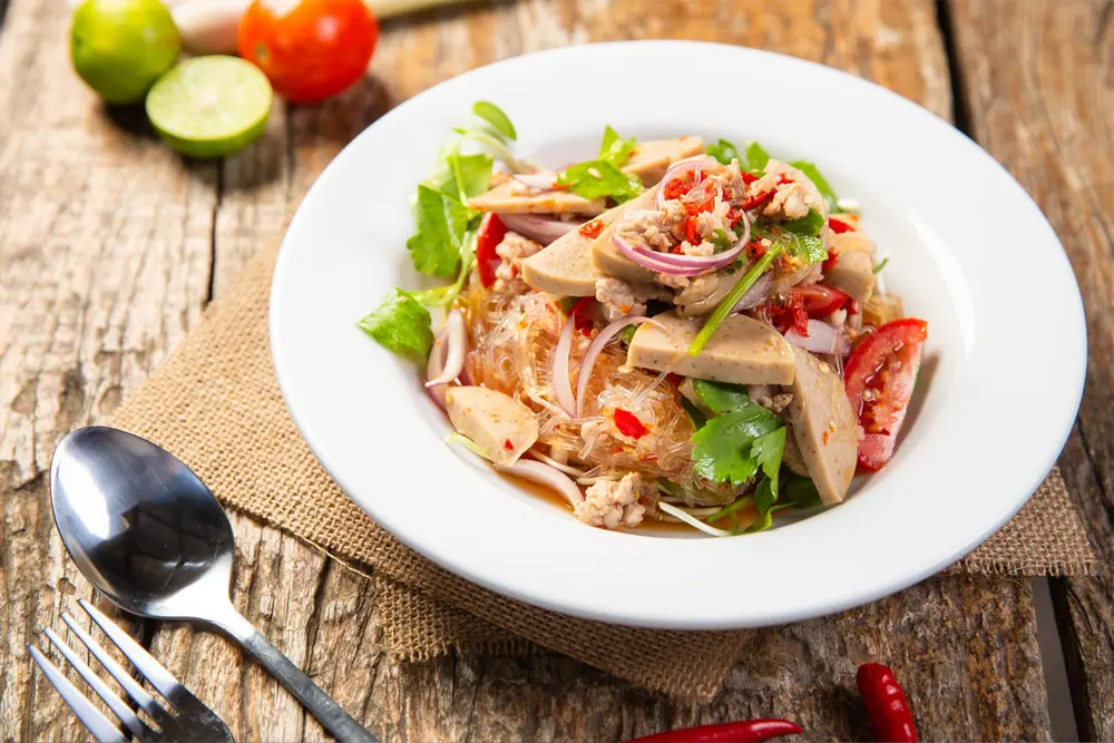 ยำวุ้นเส้นหมูยอ #2 ยำวุ้นเส้นหมูยอ