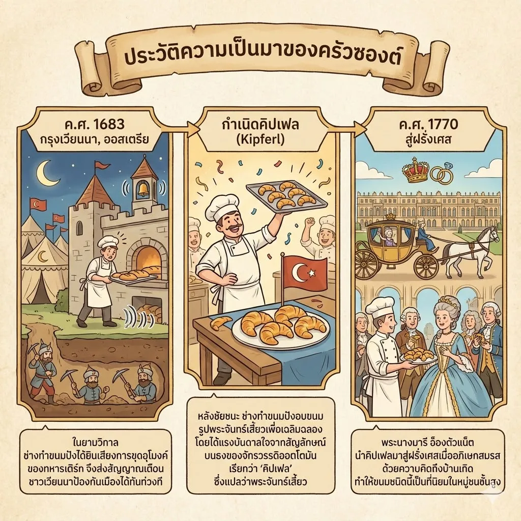 ประวัติความเป็นมาของครัวซองต์