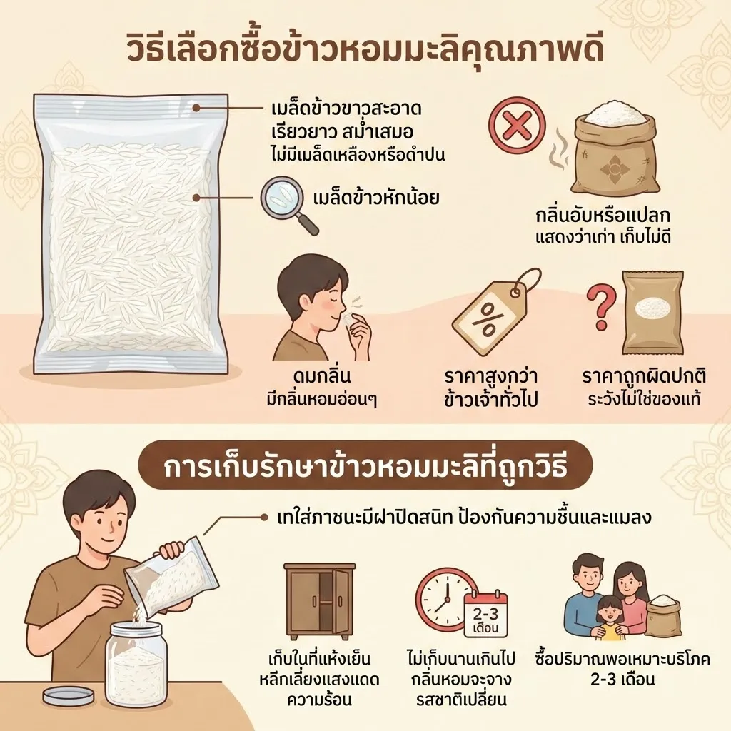 การเลือกซื้อและเก็บรักษาข้าวหอมมะลิ #5 การเลือกซื้อและเก็บรักษาข้าวหอมมะลิ