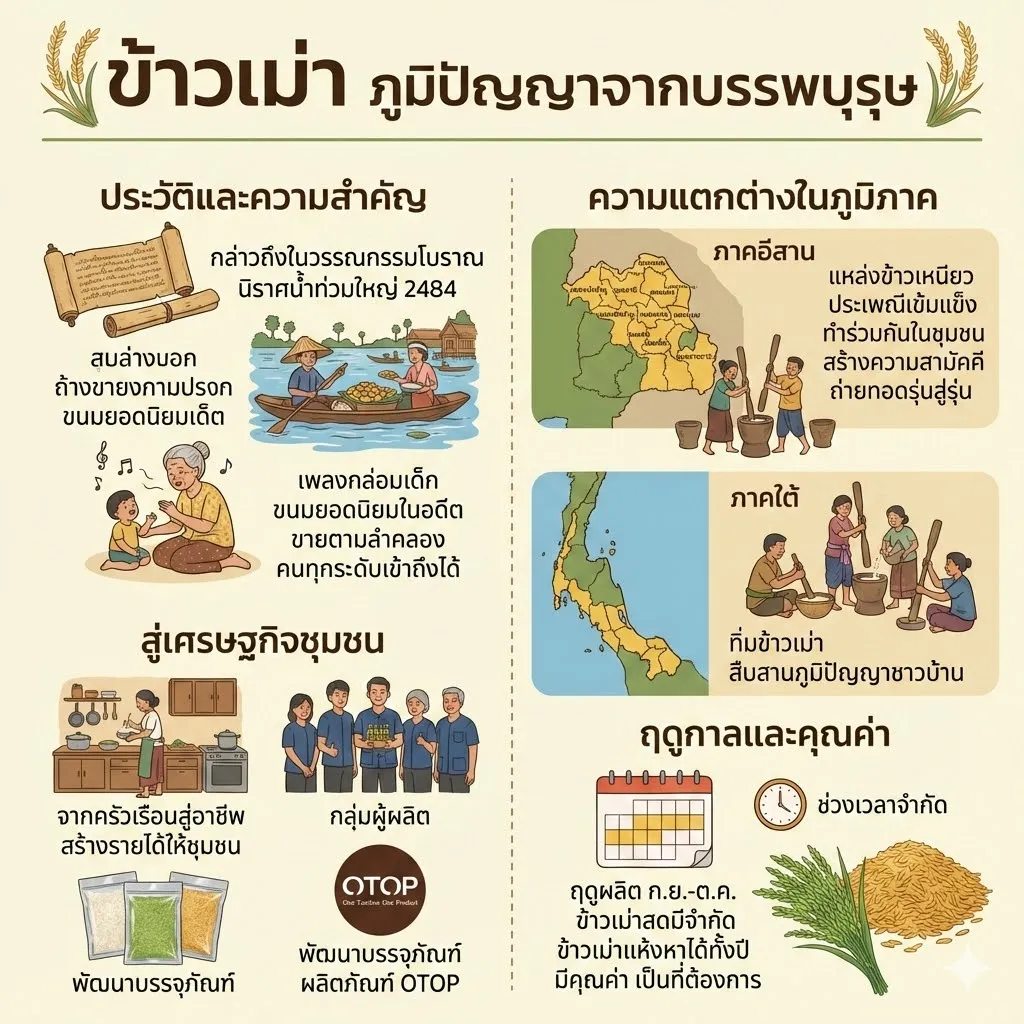 ประวัติและความเป็นมาของข้าวเม่าในประเทศไทย #3 ประวัติและความเป็นมาของข้าวเม่าในประเทศไทย