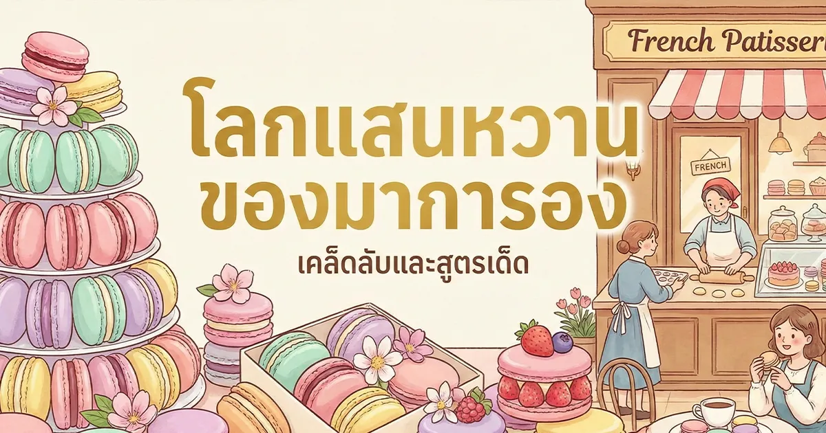 มาการอง คืออะไร? ประวัติ สูตร และวิธีทำขนมฝรั่งเศสแสนอร่อย