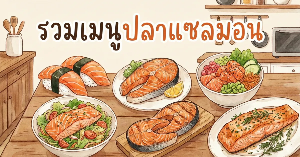 20 เมนูปลาแซลมอน พร้อมส่วนผสมและวิธีทำแบบละเอียด