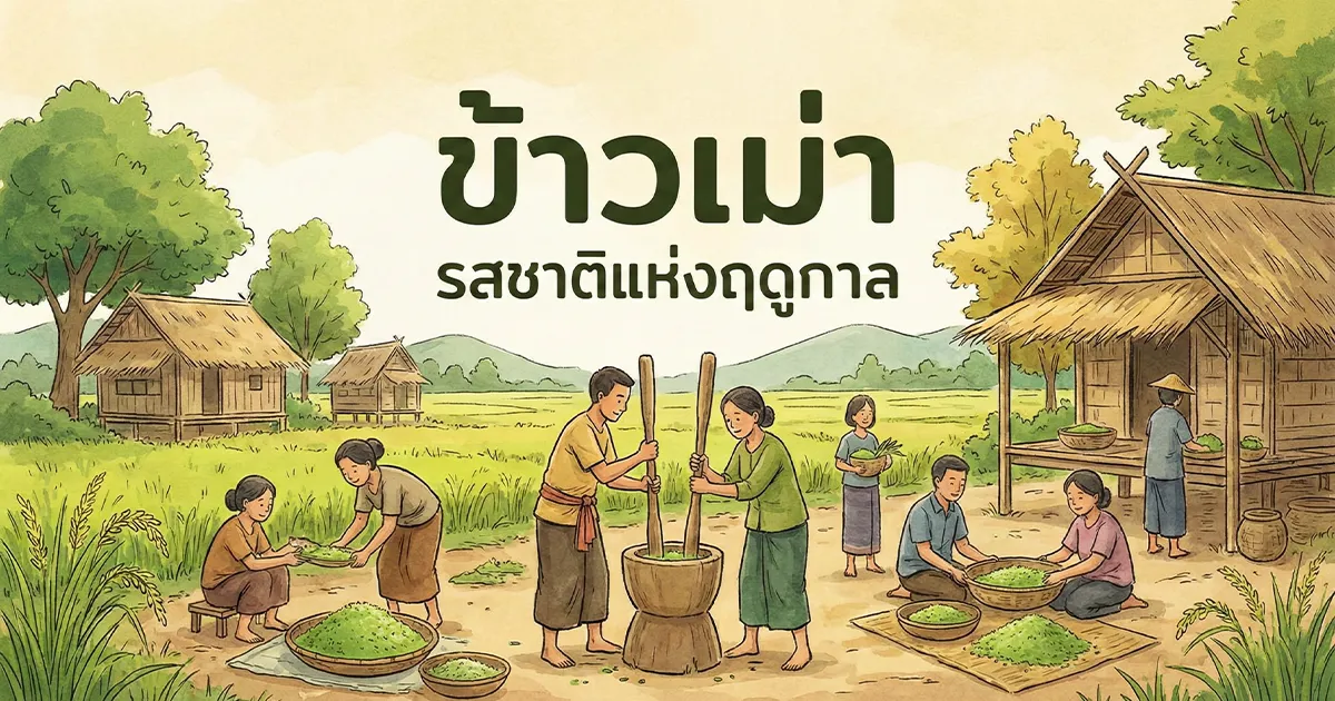 ข้าวเม่า คืออะไร? เปิดความลับขนมโบราณเต็มประโยชน์