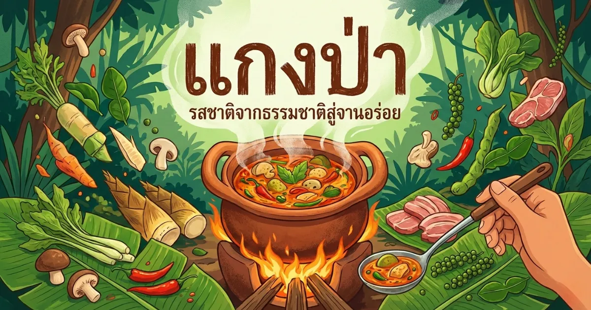 แกงป่า คืออะไร? ประวัติ วิธีทำ และเคลับลับรสชาติจัดจ้าน