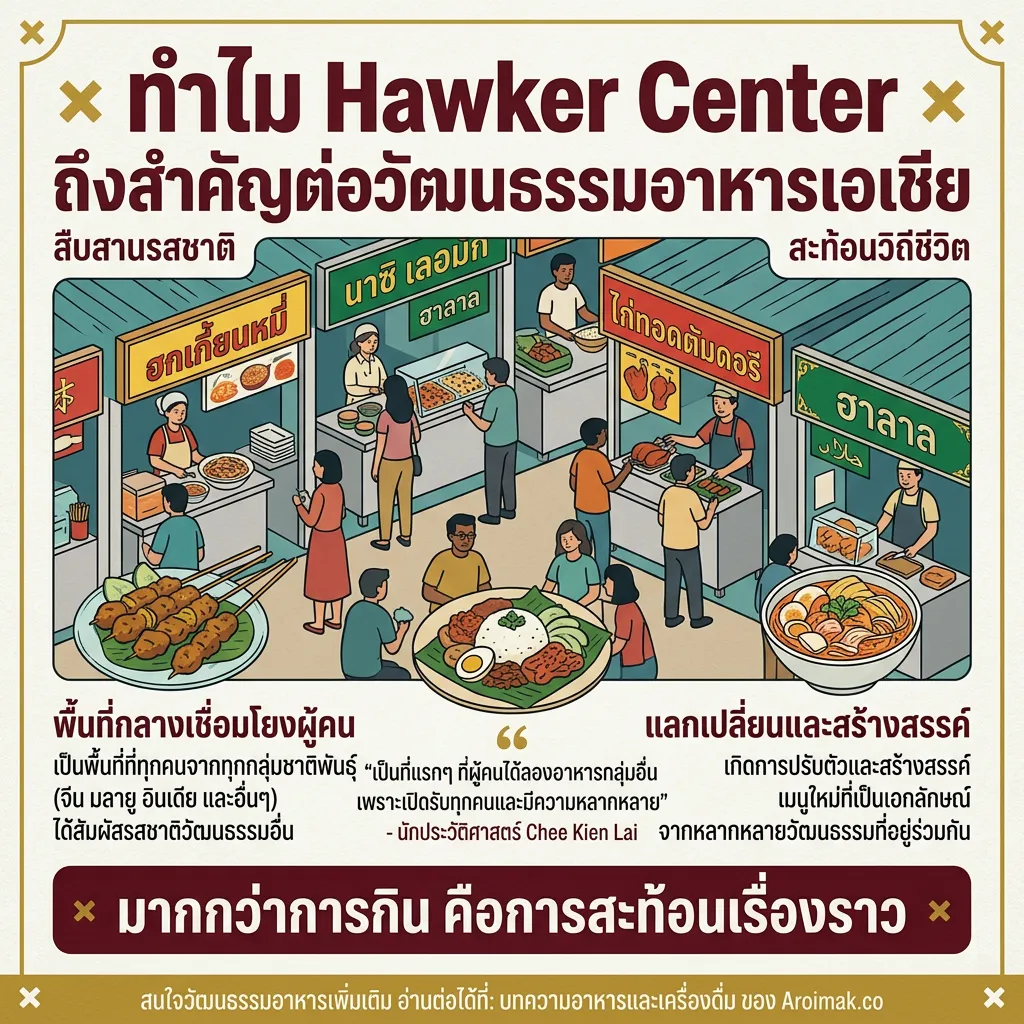 #5 ทำไม Hawker Center ถึงสำคัญต่อวัฒนธรรมอาหารเอเชีย