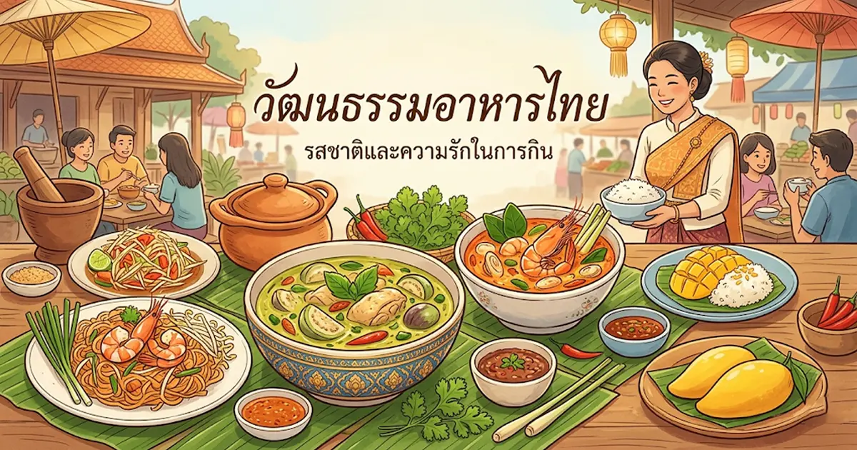 วัฒนธรรมอาหารไทย คืออะไร ประวัติตั้งแต่สุโขทัยถึงปัจจุบัน
