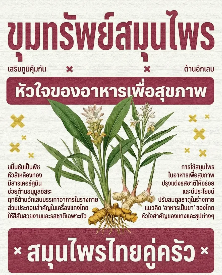 สมุนไพรไทย หัวใจของอาหารเพื่อสุขภาพ