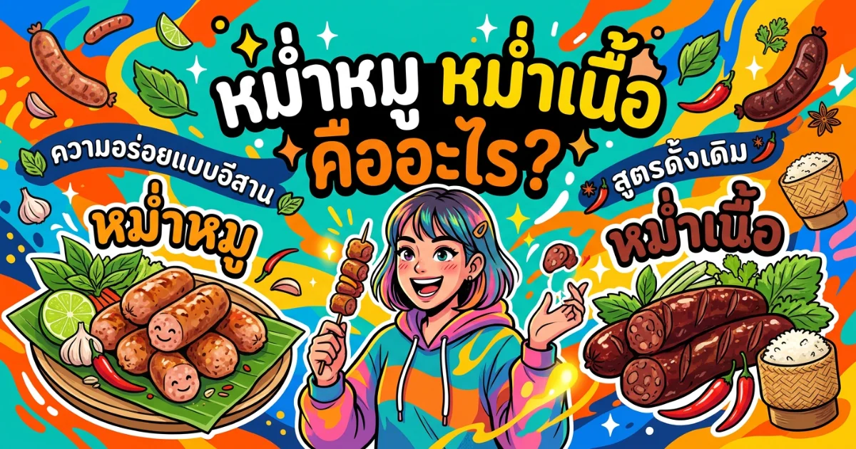 หม่ำหมู หม่ำเนื้อ คืออะไร กินยังไง พร้อมวิธีทำแบบโบราณ