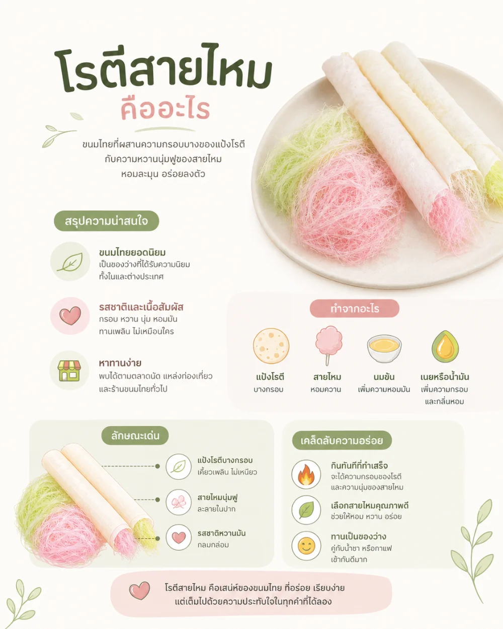 ทำความรู้จักโรตีสายไหม