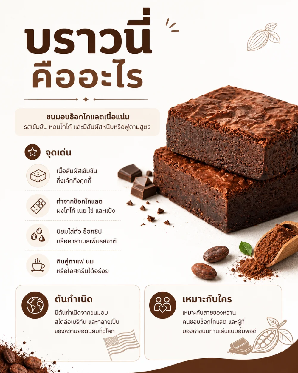 บราวนี่ (Brownie) มีที่มาอย่างไร