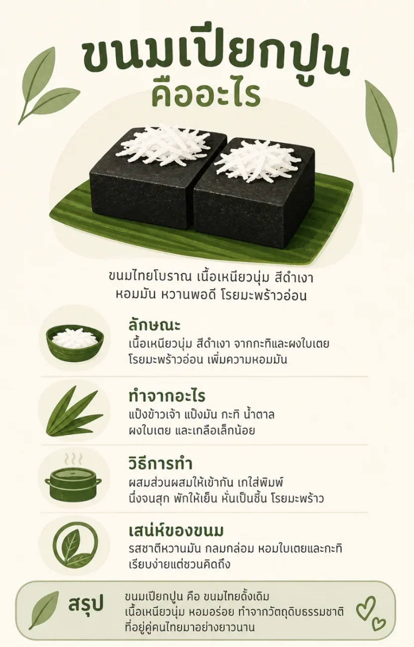 ขนมเปียกปูน มีที่มาอย่างไร