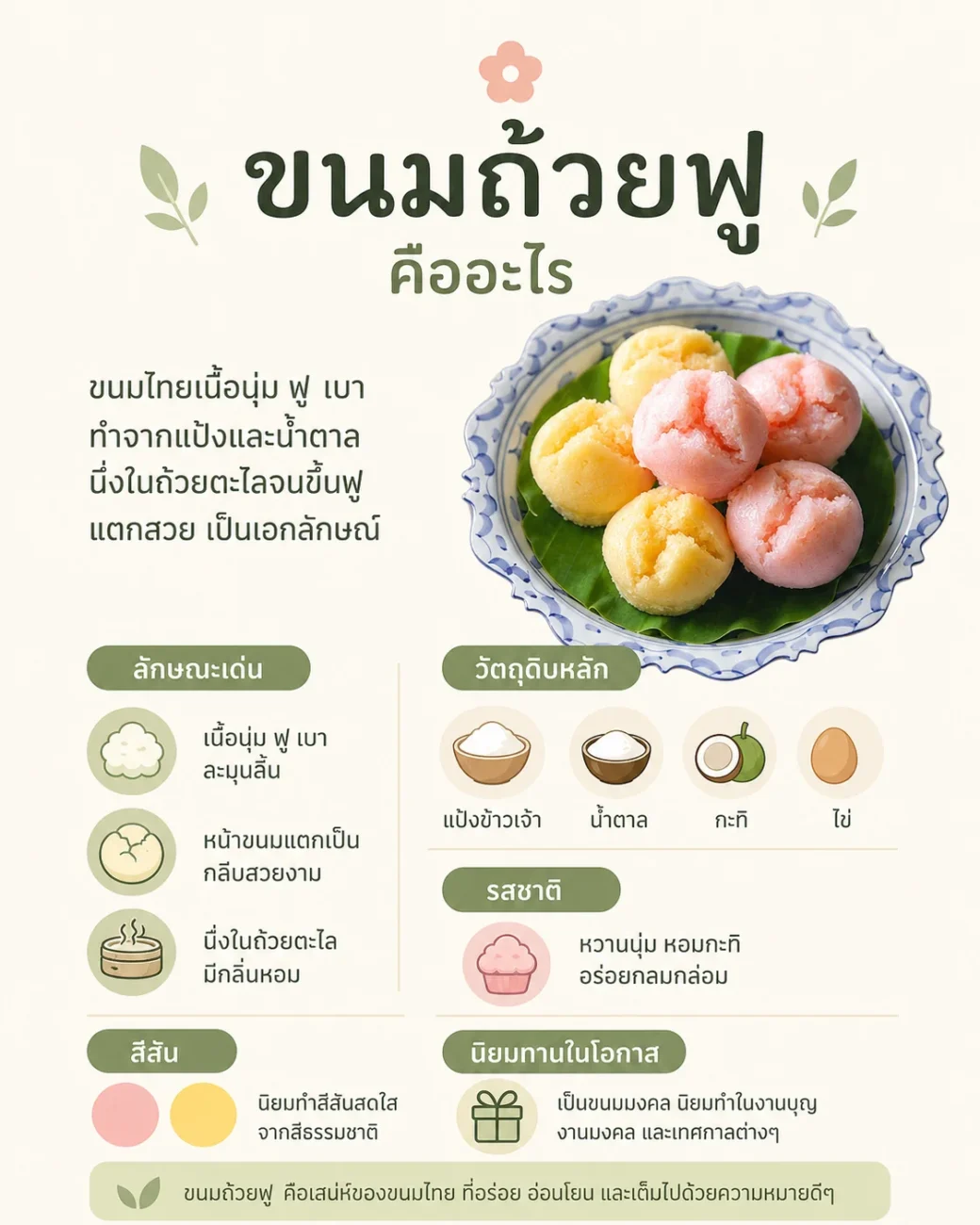 #2 ขนมถ้วยฟู คืออะไร