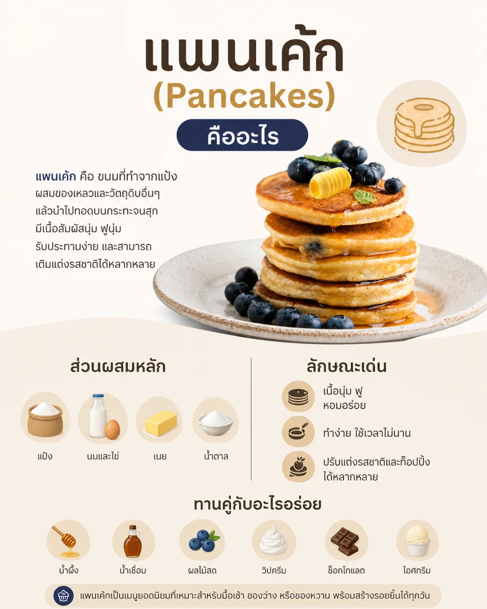 #2 แพนเค้ก (Pancake) คืออะไร