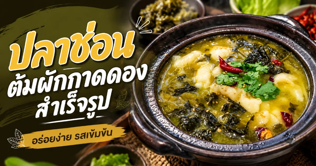 ปลาช่อนต้มผักกาดดองสำเร็จรูป คืออะไร วิธีทำ ซื้อที่ไหนดี