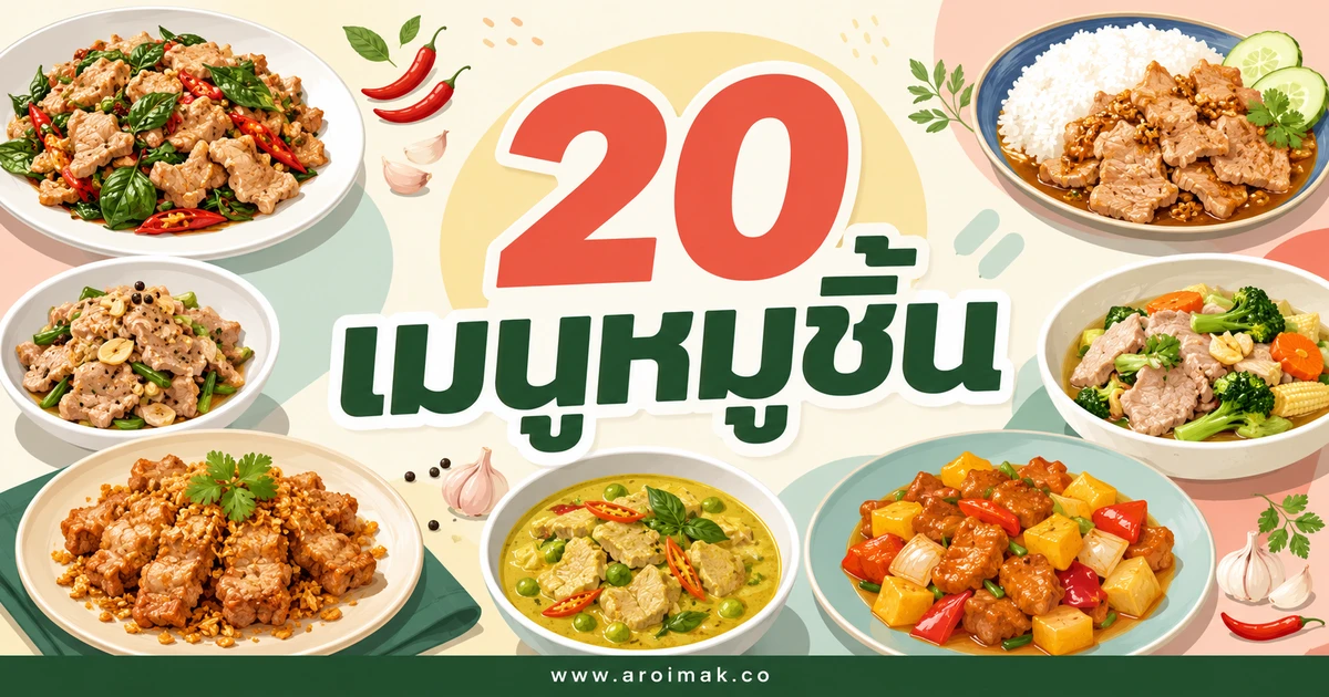 20 เมนูหมูชิ้น ทำง่าย อร่อยได้หลายแบบทุกมื้อ