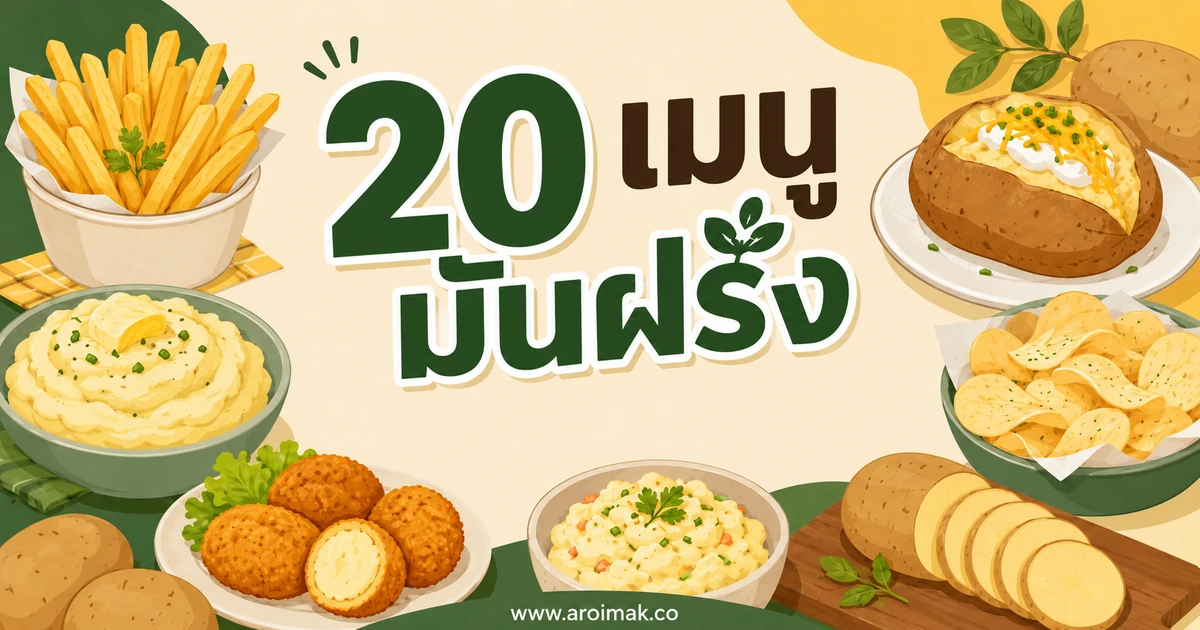 20 เมนูมันฝรั่ง ทำง่าย อิ่มอร่อยได้ทุกมื้อ